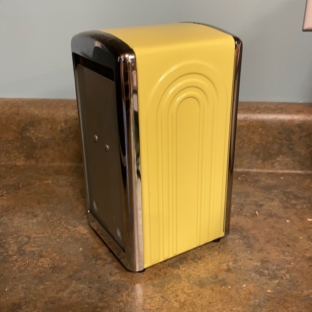 Fiesta Ware Napkin Dispenser Light yellow